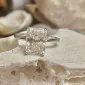 Radiant Cut Moissanite Engagement Ring-7